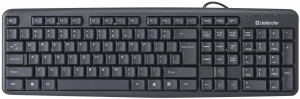 Клавиатура проводная Defender Element HB-520 USB B(чёрная), 104+3 кн. 45522